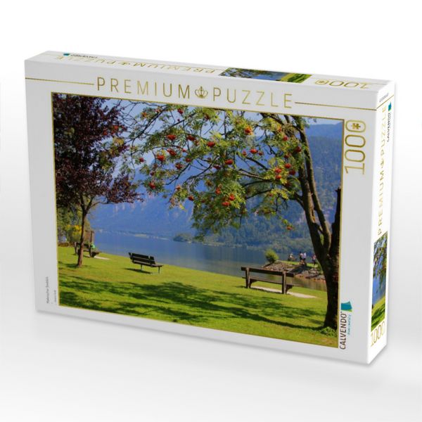 Produktbild: CALVENDO Puzzle Malerischer Seeblick | 1000 Teile Lege-Gr&ouml;&szlig;e 64x48cm Foto-Puzzle f&uuml;r gl&uuml;ckliche Stunden