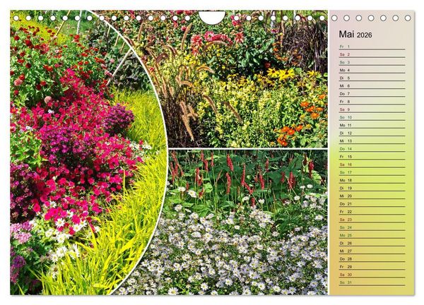 Produktbild: Bl&uuml;hende Gartenparks in Mannheim (Wandkalender 2026 DIN A4 quer), CALVENDO Monatskalender