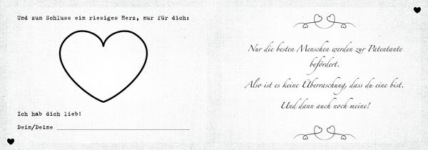 Produktbild: Was ich an dir liebe, Patentante &ndash; Version f&uuml;r Kinder