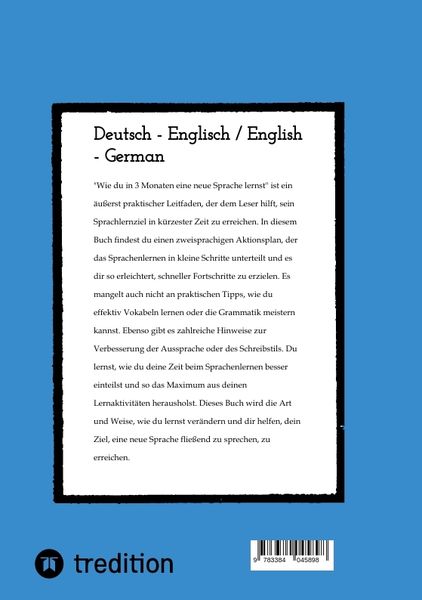 Produktbild: Wie du in 3 Monaten eine neue Sprache lernst - bilingual