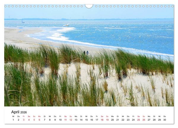 Produktbild: Langeoog - Sommer, Sonne, Strand (Wandkalender 2026 DIN A3 quer), CALVENDO Monatskalender