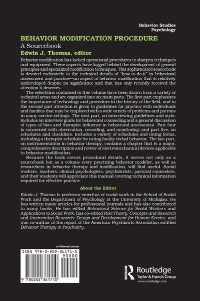 Produktbild: Behavior Modification Procedure