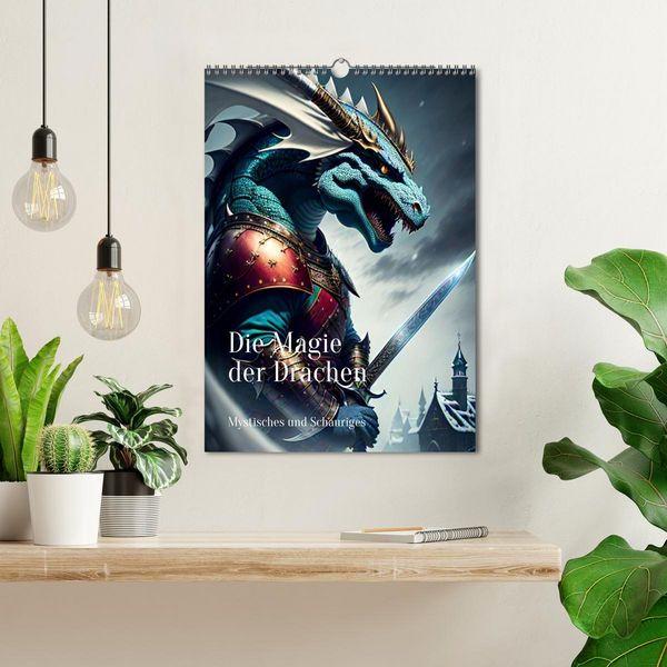 Produktbild: Die Magie der Drachen - Mystisches und Schauriges (Wandkalender 2026 DIN A3 hoch), CALVENDO Monatskalender
