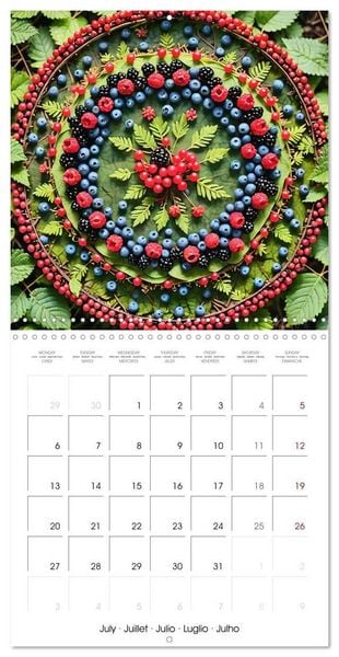 Produktbild: Mandalas of Mother Earth (Wall Calendar 2026 12 &times; 12 Inch) CALVENDO 12 Month Wall Calendar