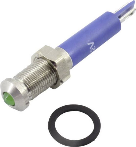 Produktbild: TRU COMPONENTS 1605952 LED-Signalleuchte Gr&uuml;n 24V DC/AC 150 mcd