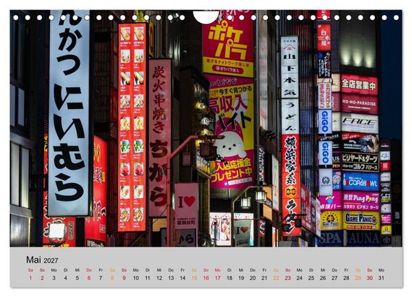 Produktbild: Tokio. Die faszinierende Metropole Japans (Wandkalender 2027 DIN A4 quer), CALVENDO Monatskalender