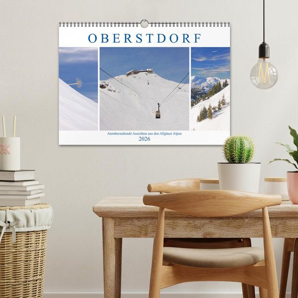 Produktbild: Oberstdorf. Atemberaubende Ansichten aus den Allg&auml;uer Alpen (Wandkalender 2026 DIN A3 quer), CALVENDO Monatskalender