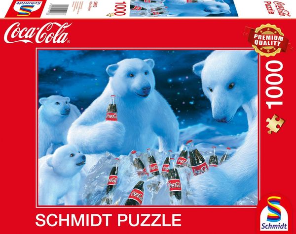 Schmidt Spiele - Coca Cola - Polarbären, 1000 Teile