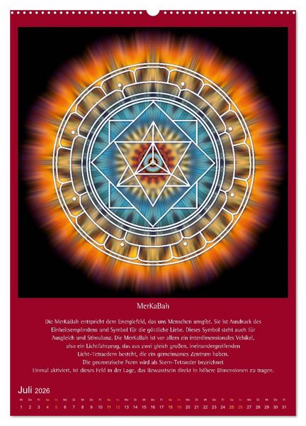 Produktbild: Heilige Geometrie und Bilder der Neuen Zeit (hochwertiger Premium Wandkalender 2026 DIN A2 hoch), Kunstdruck in Hochglanz