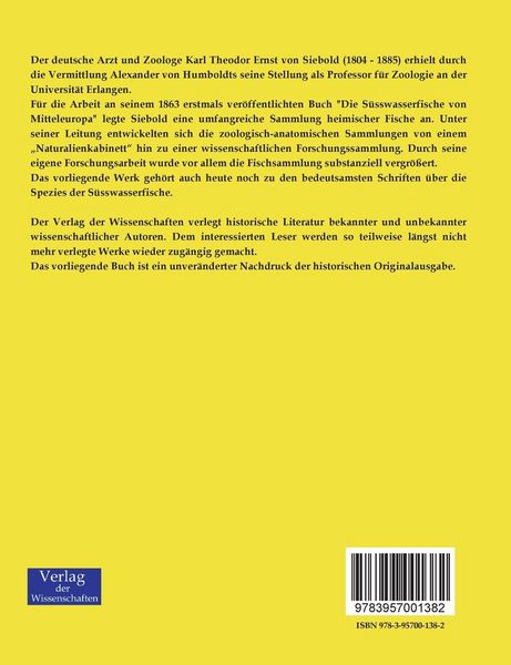 Produktbild: Die S&uuml;sswasserfische von Mitteleuropa
