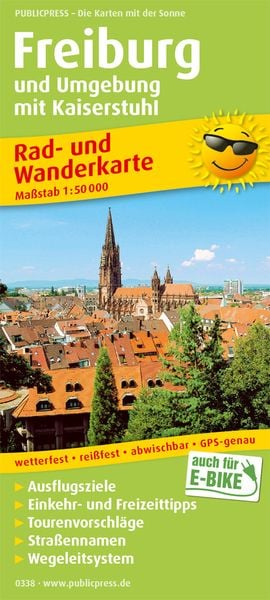 Produktbild: Freiburg und Umgebung mit Kaiserstuhl 1:50 000