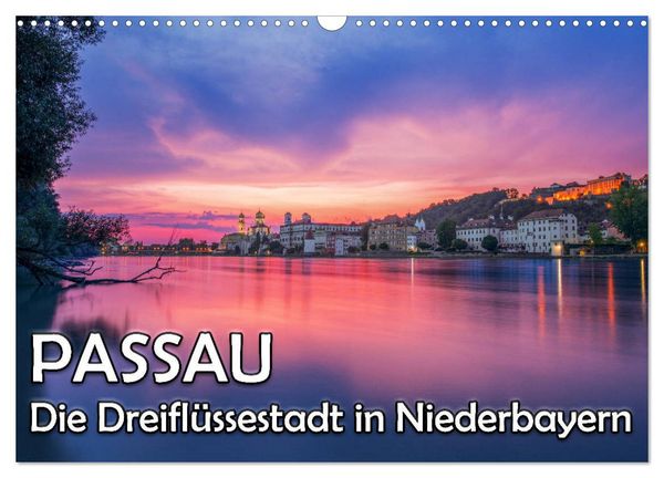 Produktbild: Passau - Die Dreifl&uuml;ssestadt (Wandkalender 2026 DIN A3 quer), CALVENDO Monatskalender