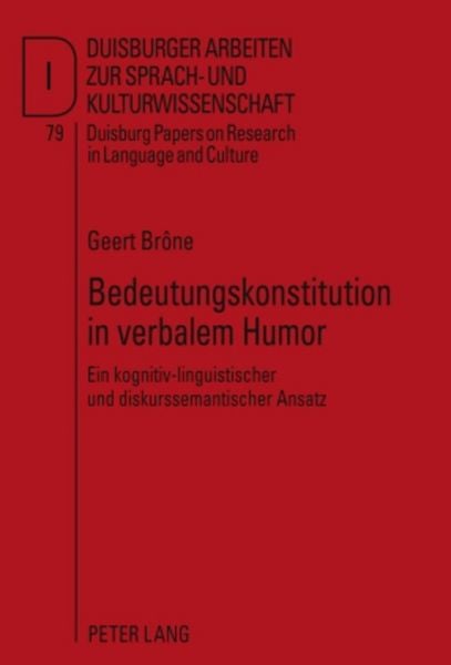 Produktbild: Bedeutungskonstitution in verbalem Humor