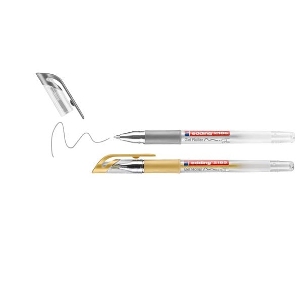 Produktbild: edding 2185 Gelroller METAL, 0,7mm, 2er Set gold/silber