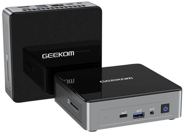 GEEKOM Mini PC MiniAir 12 Intel® Processor N100 Alder Lake-N 16 GB RAM 512 GB SSD Intel UHD Graphics GEEKOM MiniAir 12