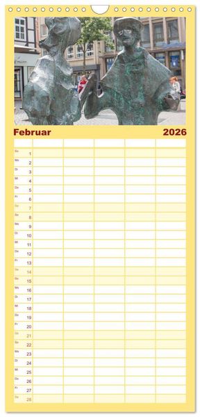 Produktbild: Familienplaner 2026 - Historisches Hameln mit 5 Spalten (Wandkalender, 21 x 45 cm) CALVENDO