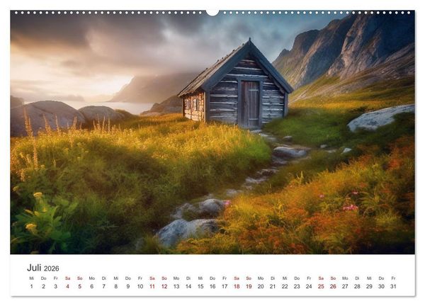 Produktbild: Zuhause in der Wildnis (Wandkalender 2026 DIN A2 quer), CALVENDO Monatskalender