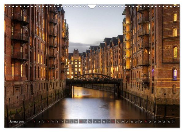 Produktbild: Die Speicherstadt (Wandkalender 2026 DIN A3 quer), CALVENDO Monatskalender