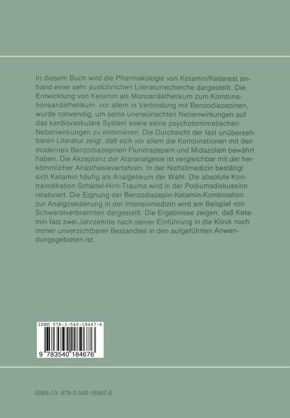 Produktbild: Neue Aspekte zu Ketamin in der Anaesthesie, Intensiv- und Notfallmedizin
