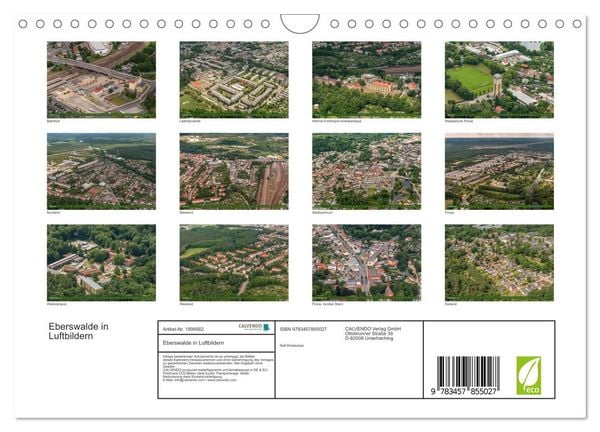 Produktbild: Eberswalde in Luftbildern (Wandkalender 2026 DIN A4 quer), CALVENDO Monatskalender