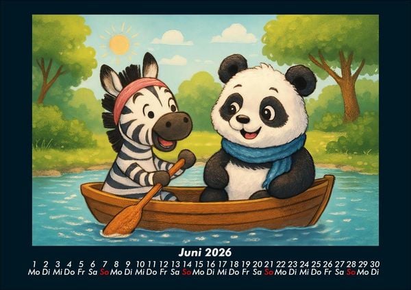 Produktbild: Zara & Pippin - Beste Freunde f&uuml;rs Jahr 2026 Fotokalender DIN A5