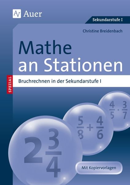 Produktbild: Mathe an Stationen, Bruchrechnen