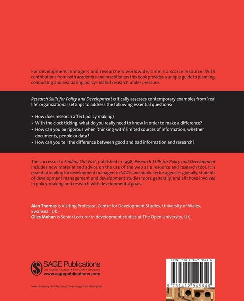 Produktbild: Research Skills for Policy and Development