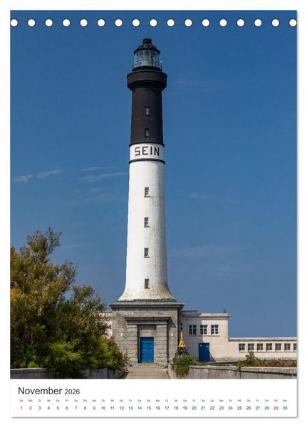 Produktbild: Leuchtturm-Legenden im Westen der Bretagne (Tischkalender 2026 DIN A5 hoch), CALVENDO Monatskalender