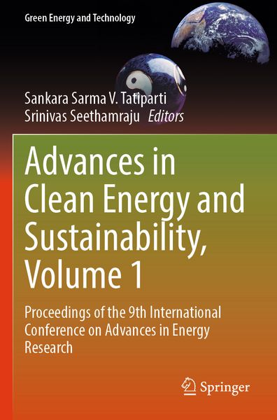 Produktbild: Advances in Clean Energy and Sustainability, Volume 1