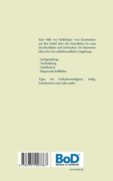 Produktbild: Schlaf-Ratgeber: leichte und wertvolle Tipps rund ums Schlafen