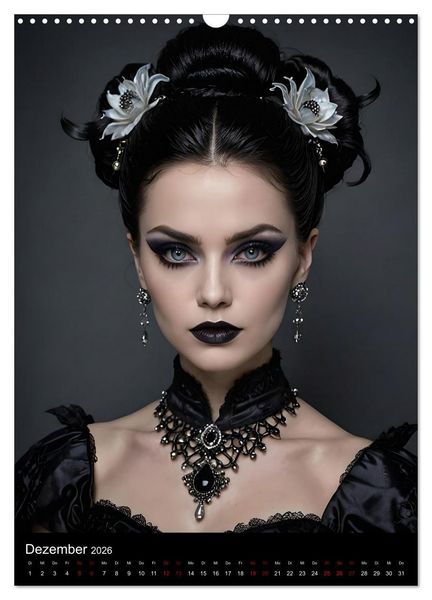 Produktbild: Gothic beauties - Sch&ouml;nheiten der Nacht (Wandkalender 2026 DIN A3 hoch), CALVENDO Monatskalender