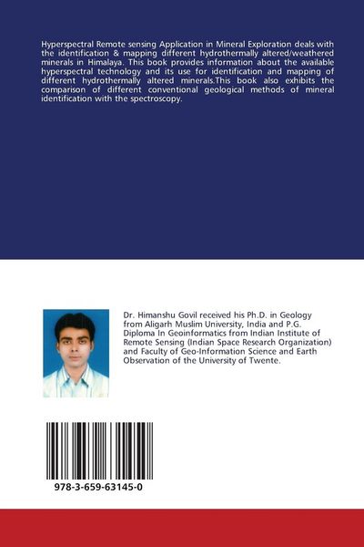 Produktbild: Hyperspectral Remote Sensing Application in Mineral Exploration