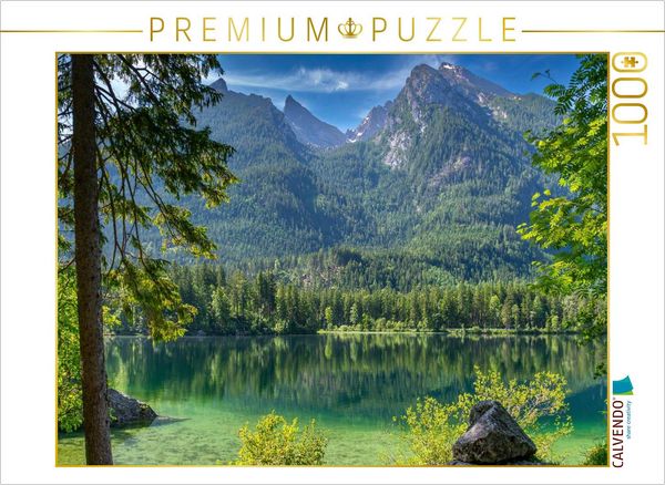 CALVENDO Puzzle Magischer Moment am Hintersee | 1000 Teile Lege-Größe 64x48cm Foto-Puzzle für glückliche Stunden