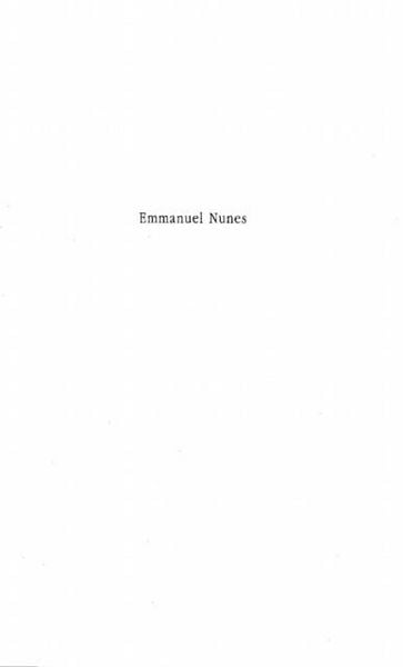 Produktbild: Emmanuel Nunes