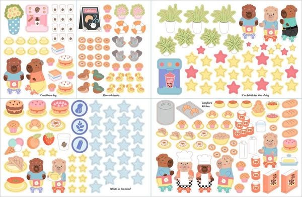 Produktbild: Cutie Stickering #1 Capybara Cafe: The Ultimate Cosy Sticker Book
