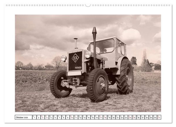 Produktbild: Von Lanz Bulldog bis Hanomag Traktor - Klassiker 1926 - 1975 (Wandkalender 2026 DIN A2 quer), CALVENDO Monatskalender