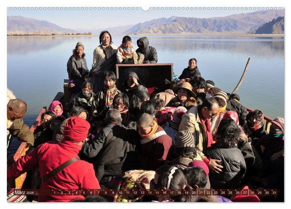 Produktbild: Tibet bewegt (hochwertiger Premium Wandkalender 2026 DIN A2 quer), Kunstdruck in Hochglanz