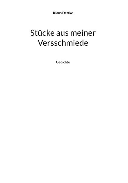 Produktbild: St&uuml;cke aus meiner Versschmiede
