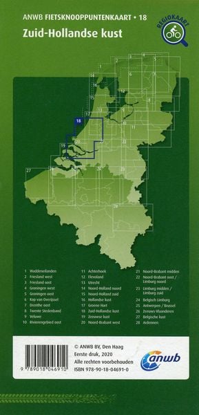 Produktbild: Zuid-Hollandse kust (Rotterdam / Den Haag/ Leiden) 1:100 000