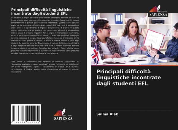 Produktbild: Principali difficolt&agrave; linguistiche incontrate dagli studenti EFL