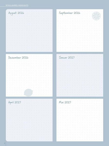 Produktbild: Mein Lehrerplaner A5+ &ndash; Ringbindung &ndash; Lehrerkalender f&uuml;r das Schuljahr 2026/2027 &ndash; Zitronentanz