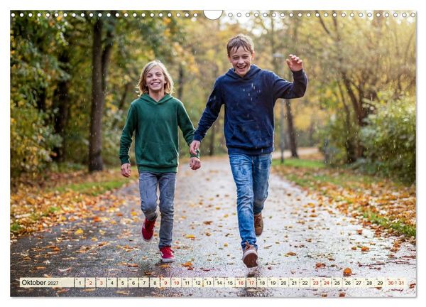 Produktbild: Unbeschwerte Jahre - Jungen zwischen Abenteuer und Freundschaft (Wandkalender 2027 DIN A3 quer), CALVENDO Monatskalender