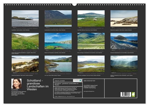 Produktbild: Schottland - grandiose Landschaften im Westen (Wandkalender 2026 DIN A2 quer), CALVENDO Monatskalender