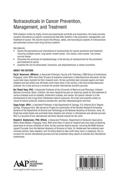 Produktbild: Nutraceuticals in Cancer Prevention, Management, and Treatment