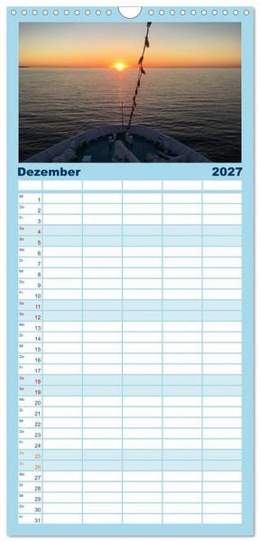 Produktbild: Familienplaner 2027 - Kreuzfahrtpiraten mit 5 Spalten (Wandkalender, 21 x 45 cm) CALVENDO