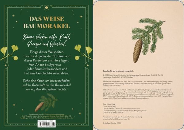 Produktbild: Orakelkarten: Die verborgene Kraft der B&auml;ume