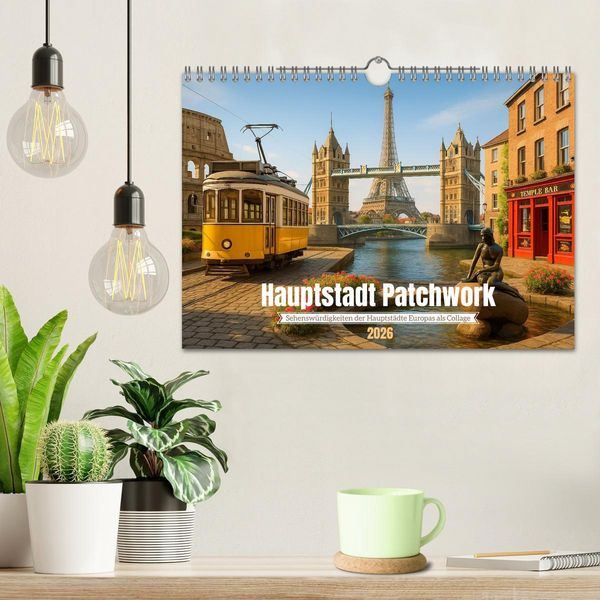 Produktbild: Hauptstadt Patchwork (Wandkalender 2026 DIN A4 quer), CALVENDO Monatskalender