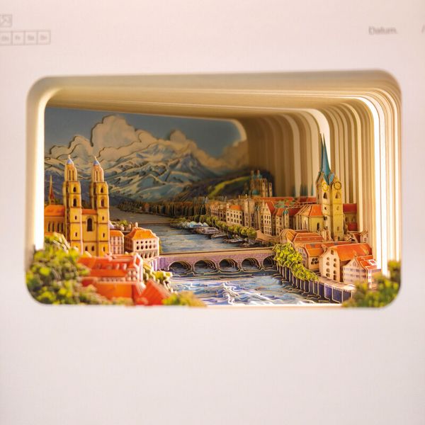 Produktbild: Notizbuch 3D Z&uuml;rich
