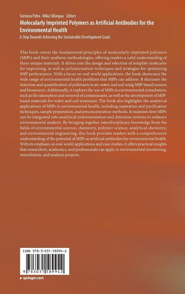 Produktbild: Molecularly Imprinted Polymers as Artificial Antibodies for the Environmental Health