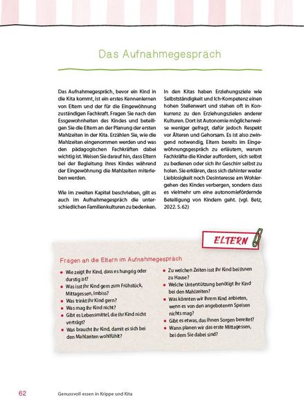 Produktbild: Genussvoll essen in Krippe und Kita